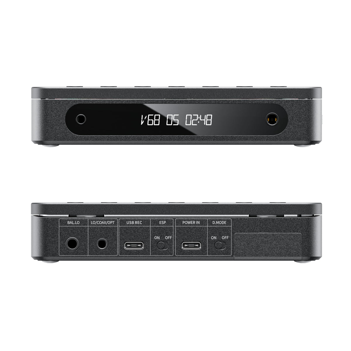FiiO DM13 compact body on display, ideal for ultralight, on-the-go listening.