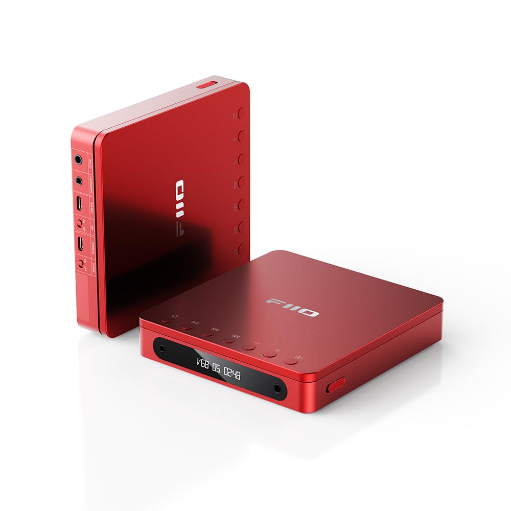 FiiO DM13 front view shows a compact, portable design ideal for on-the-go listening.