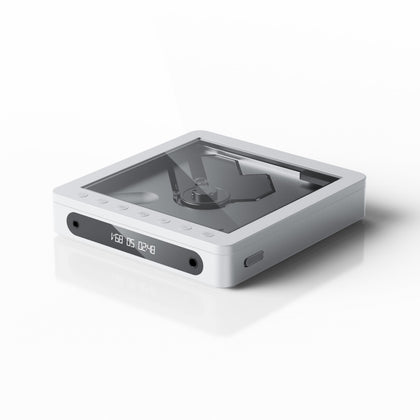 FiiO DM13 front view showing compact portable design for on-the-go listening.