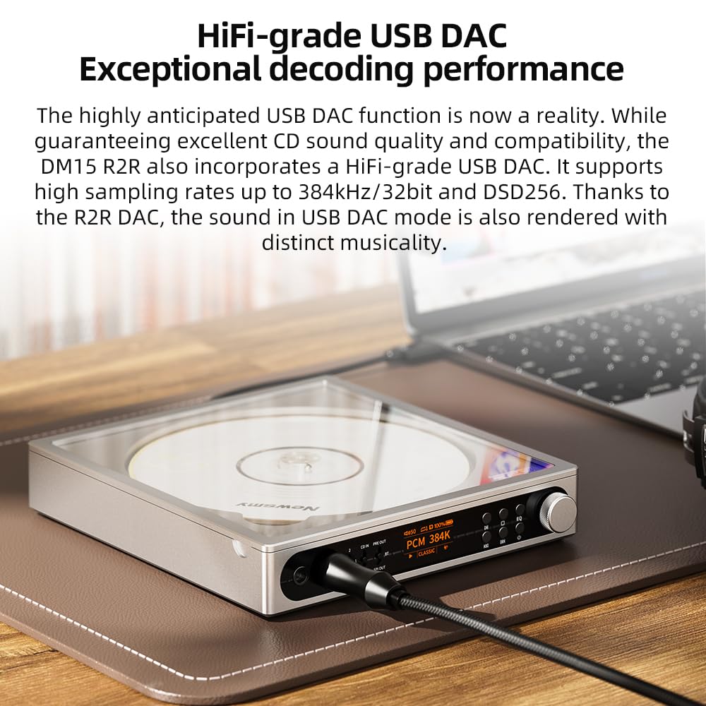 FiiO DM15 with 24 sound presets and bass EQ options