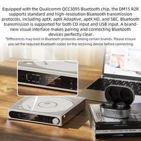 FiiO DM15 with aptX Adaptive Bluetooth simplifies wireless streaming.