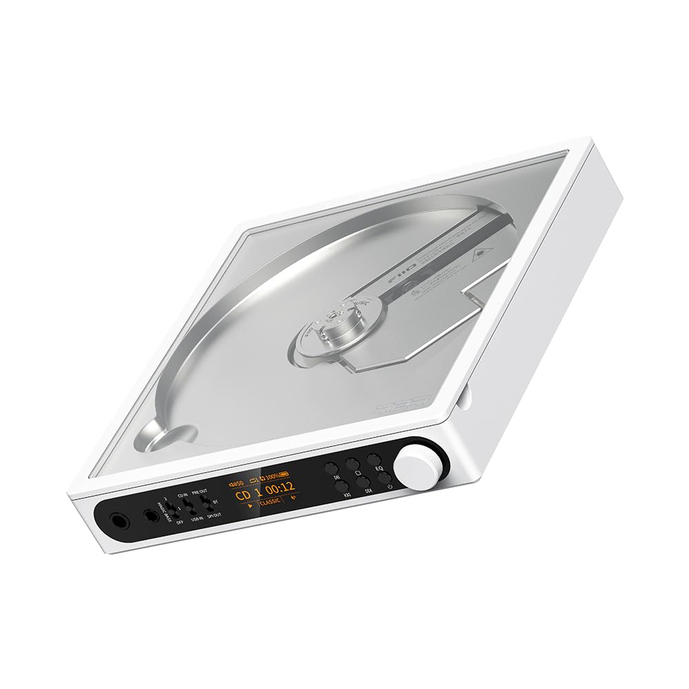 FiiO DM15 compact portable CD player delivering authentic analog warmth on the go.