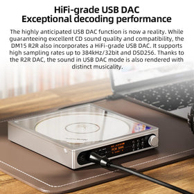 DM15 delivers high-power 1150mW per channel for demanding headphones.