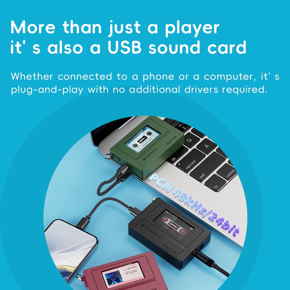 FiiO Echo MINI microSD and storage swap demonstrating expandable library benefit