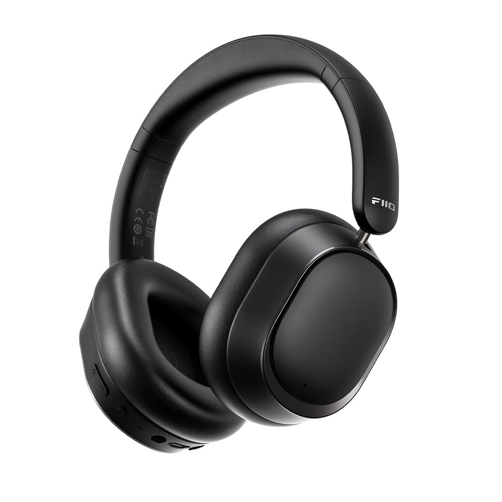 FiiO EH13 front angle showing sleek black design and comfortable pads benefit portable comfort