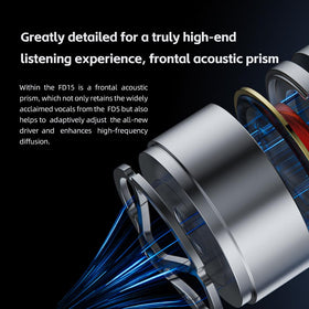 FiiO FD15 precision earcup assembly close-up improves fit and sealing