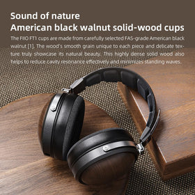 FiiO FT1 suede-covered headband emphasizes breathable comfort during extended listening.