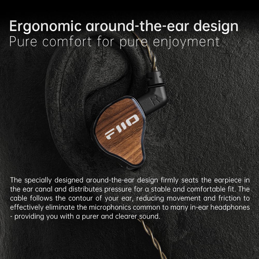 FiiO JH13 zebra wood texture detail showing handcrafted finish for unique aesthetics