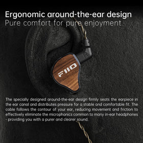 FiiO JH13 zebra wood texture detail showing handcrafted finish for unique aesthetics