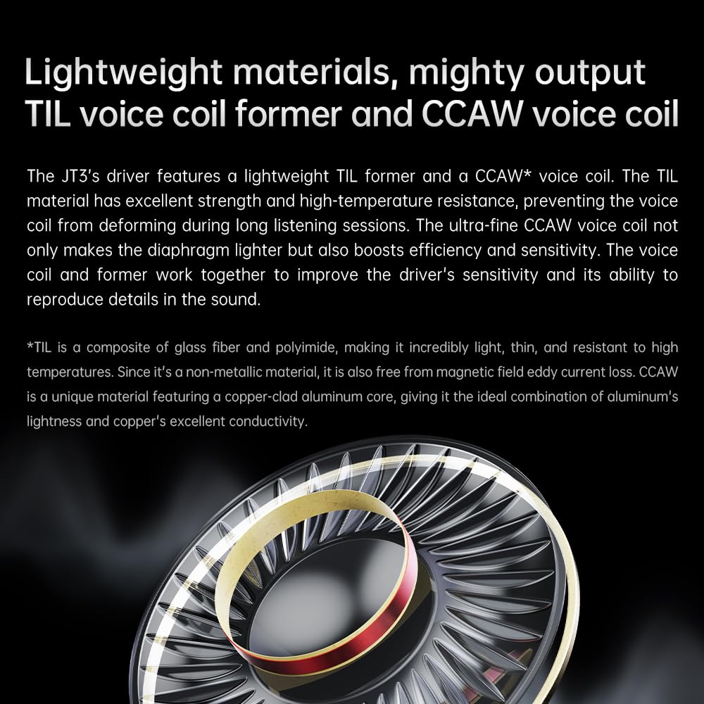 Includes 6.35mm adapter for JT3 compatibility with amps and DACs.