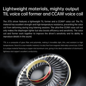 Includes 6.35mm adapter for JT3 compatibility with amps and DACs.