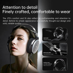 Open-back design of FiiO JT3 provides natural, spacious listening.