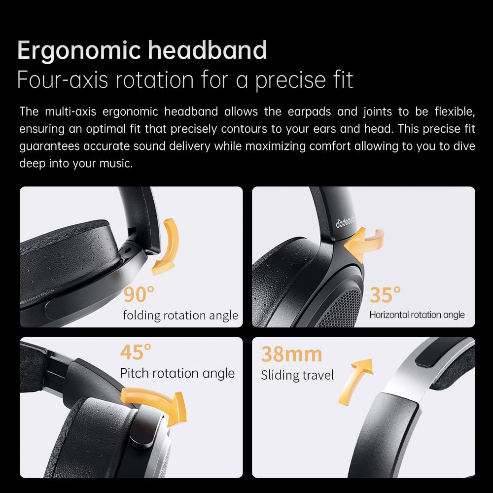 FiiO JT7 foldable-compact-design for easy storage and travel.
