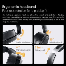 FiiO JT7 foldable-compact-design for easy storage and travel.