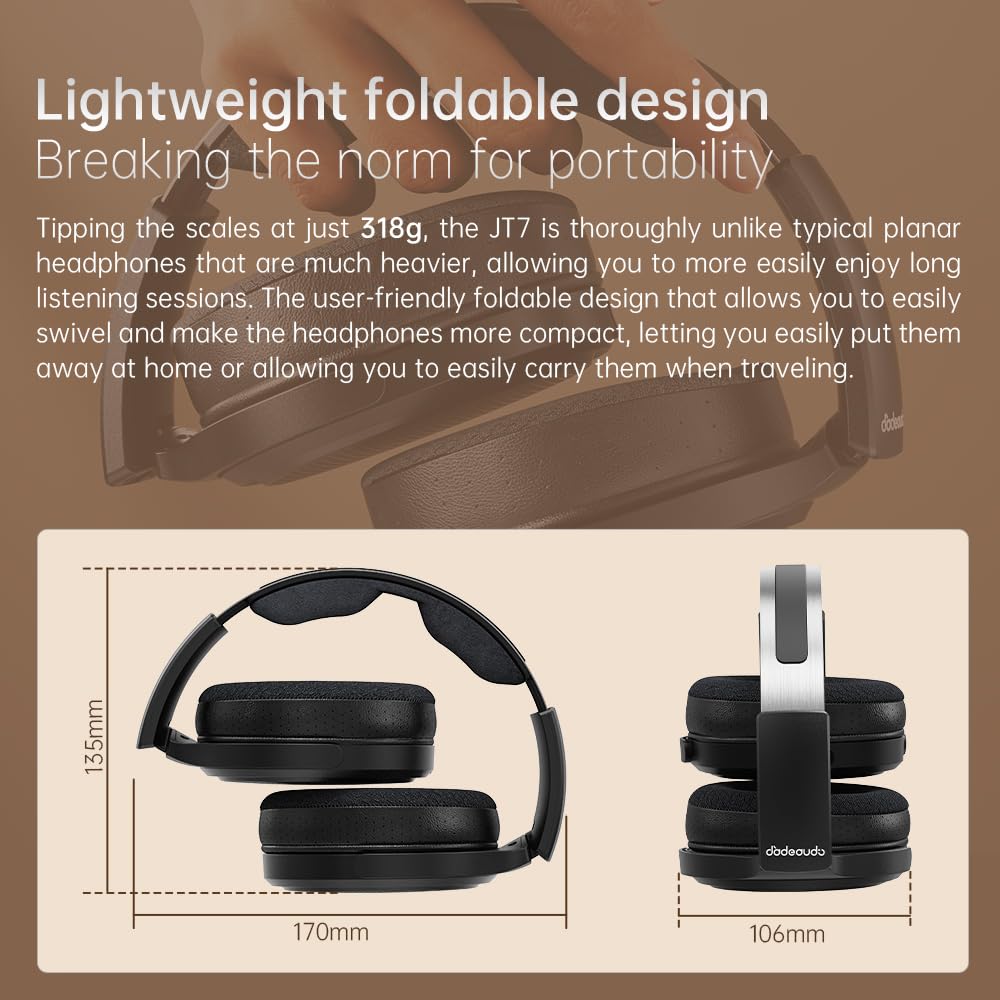 FiiO JT7 replaceable-headband for easy cleaning and durable wear.