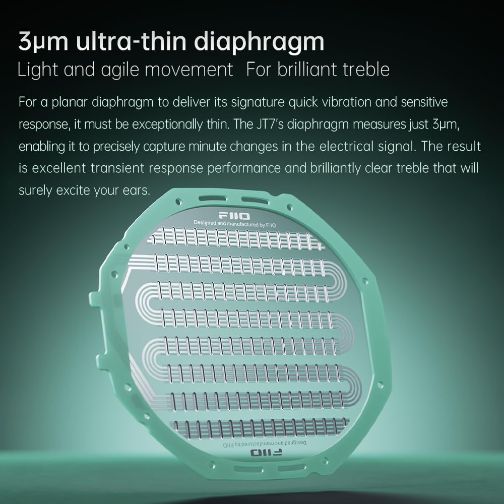 FiiO JT7 ultra-light frame illustrating comfortable, long-wear design.