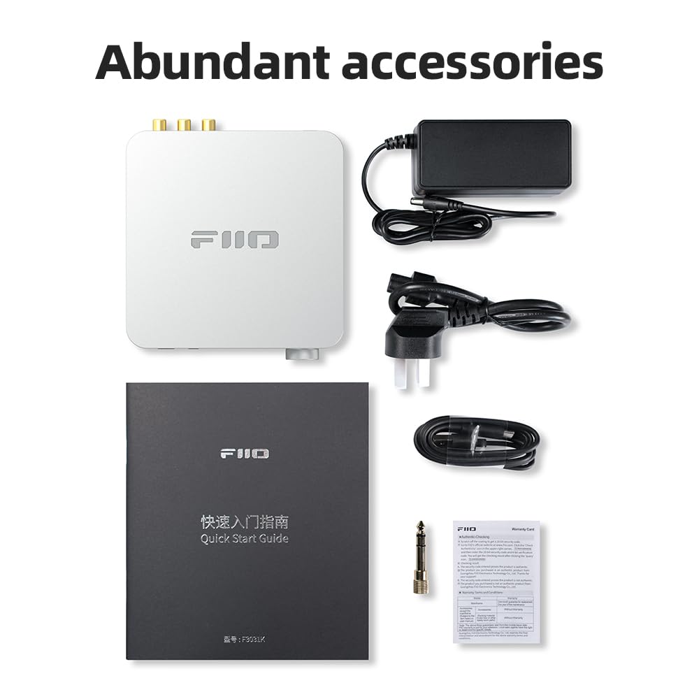 Fiio K11 silver finish complements a home theater or office setup.