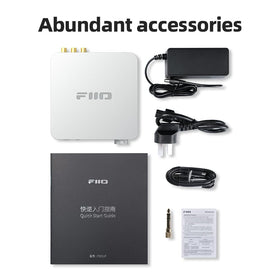 Fiio K11 silver finish complements a home theater or office setup.