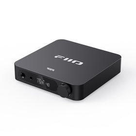 Fiio K11 front panel with dual outputs for versatile desktop listening.
