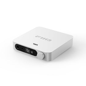 FiiO K11 R2R DAC front view in silver improves PC audio quality