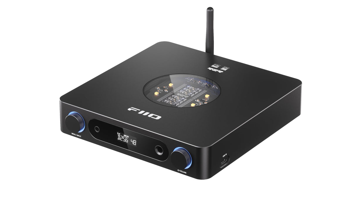 FiiO K13 front panel with controls for quick, precise sound adjustments.