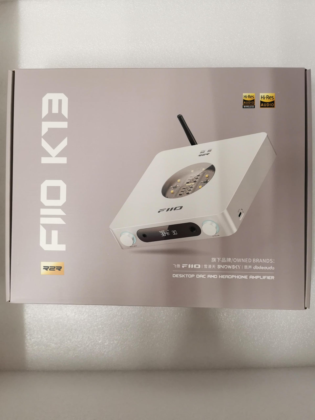 Fiio K13 R2R DAC back panel with rich output options.