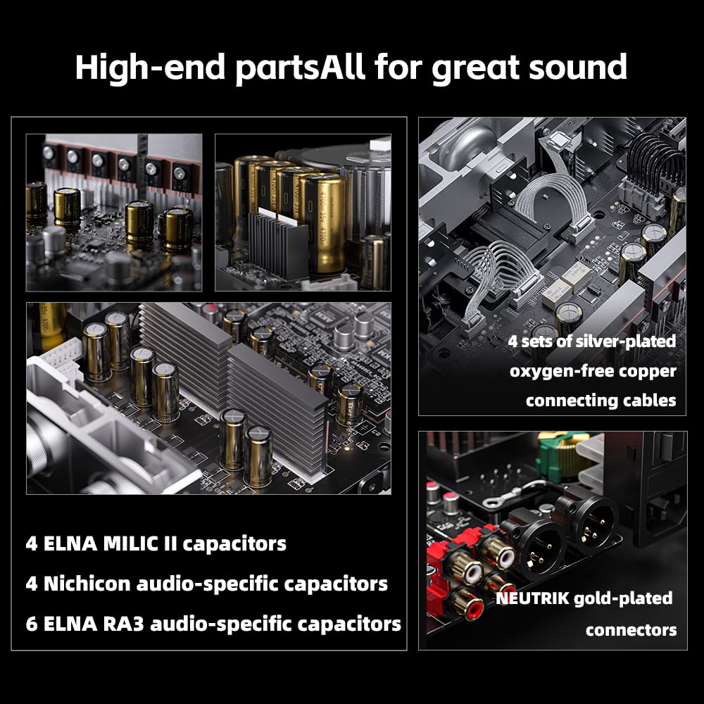 Five independent knobs for quick control and fine adjustments