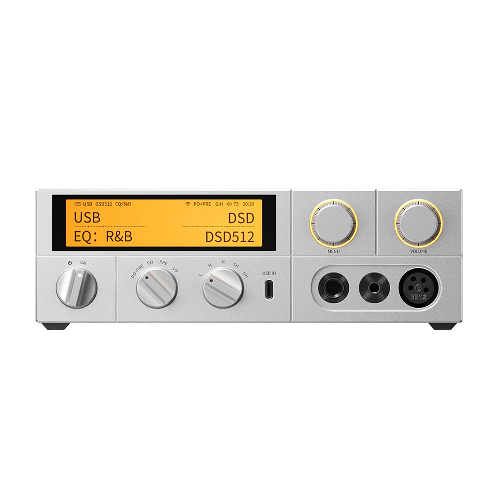 FiiO K17 front panel and display for intuitive touch control