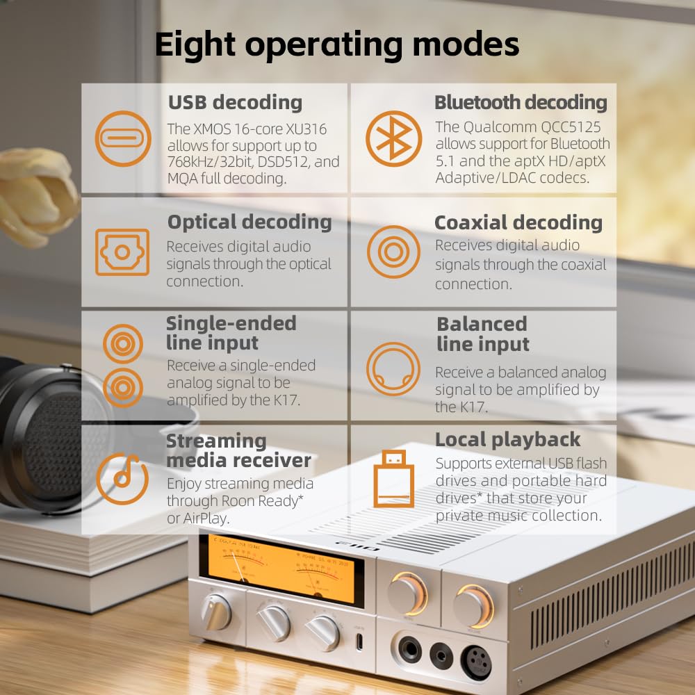 Power amp assembly of the FiiO K17 delivering high-current output