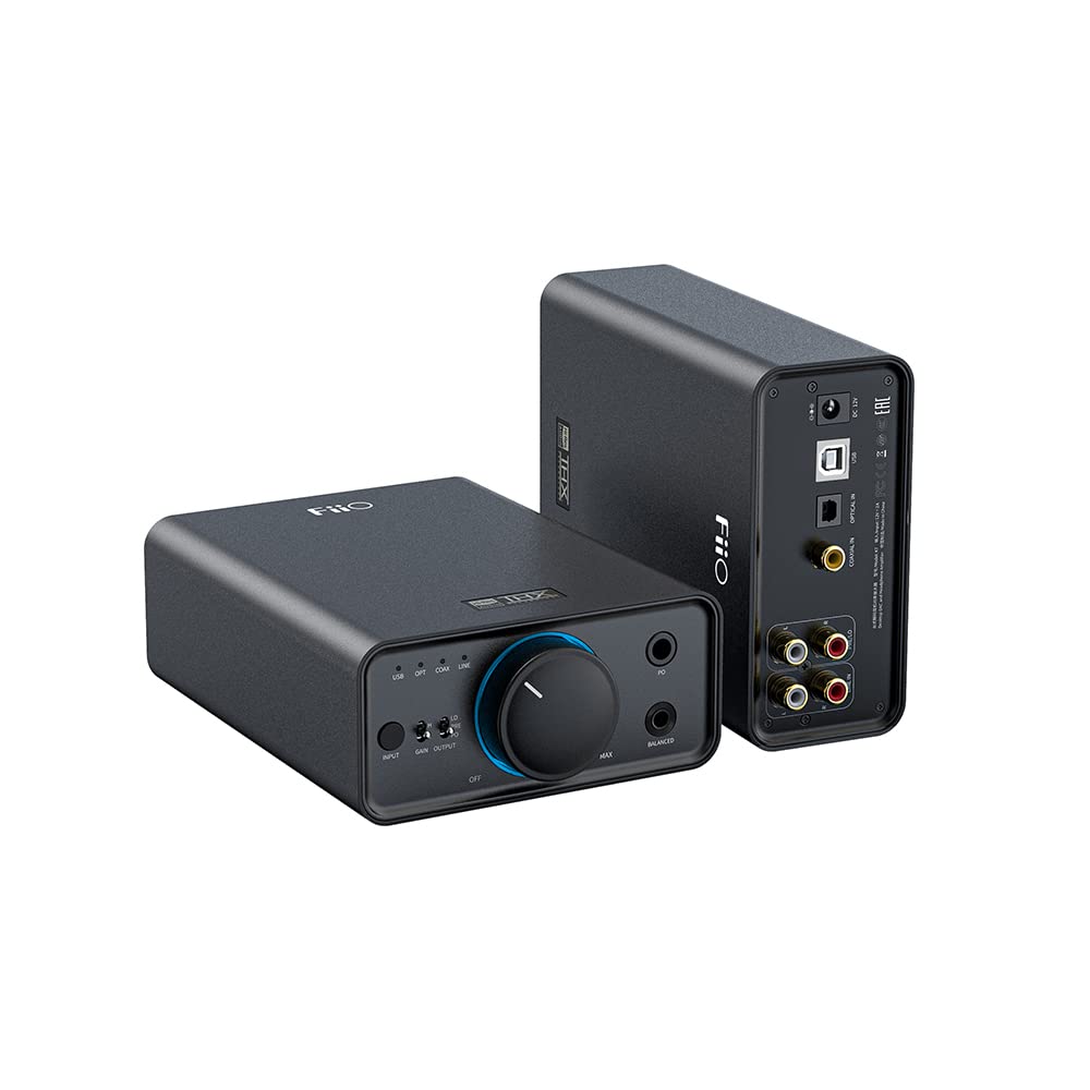 Fiio K7 desktop DAC amplifier front panel with intuitive controls for easy setup and listening