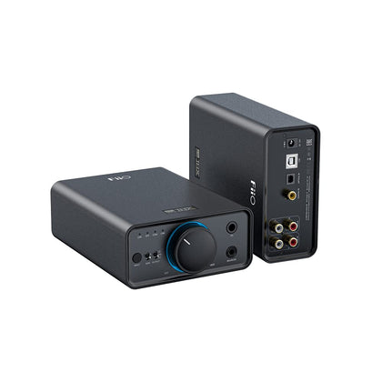 Fiio K7 desktop DAC amplifier front panel with intuitive controls for easy setup and listening