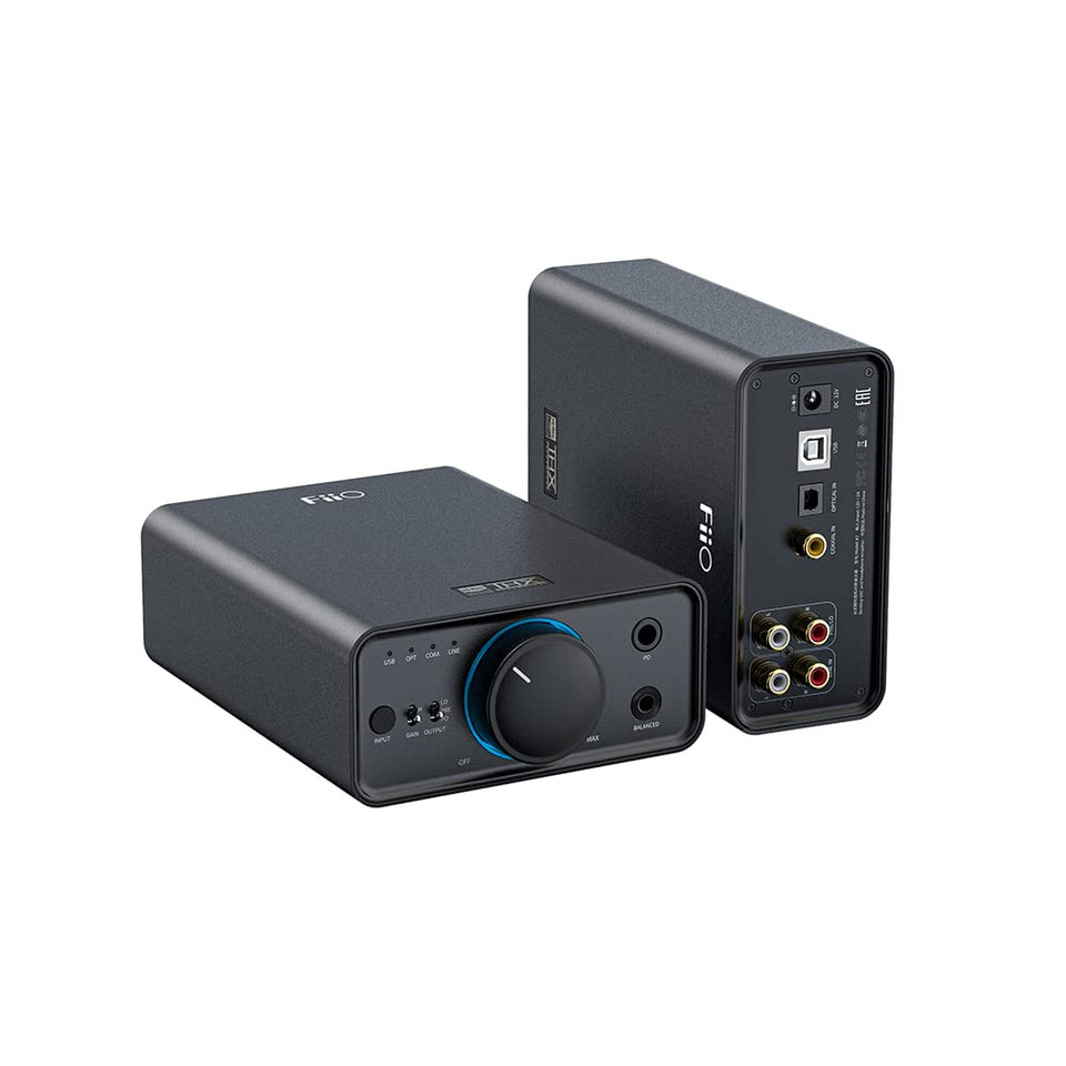 Fiio K7 desktop DAC amplifier front panel with intuitive controls for easy setup and listening