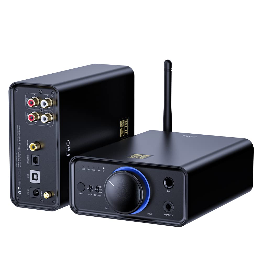 FiiO K7BT front panel with controls for quick input and volume adjustments