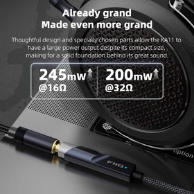 FiiO KA11 aluminum body texture highlighting durable finish and lightweight portability