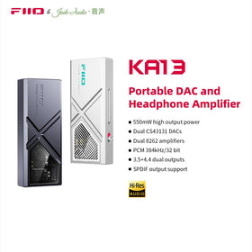 FiiO KA13 internal DAC closeup highlighting dual CS43131 chips for clearer audio detail