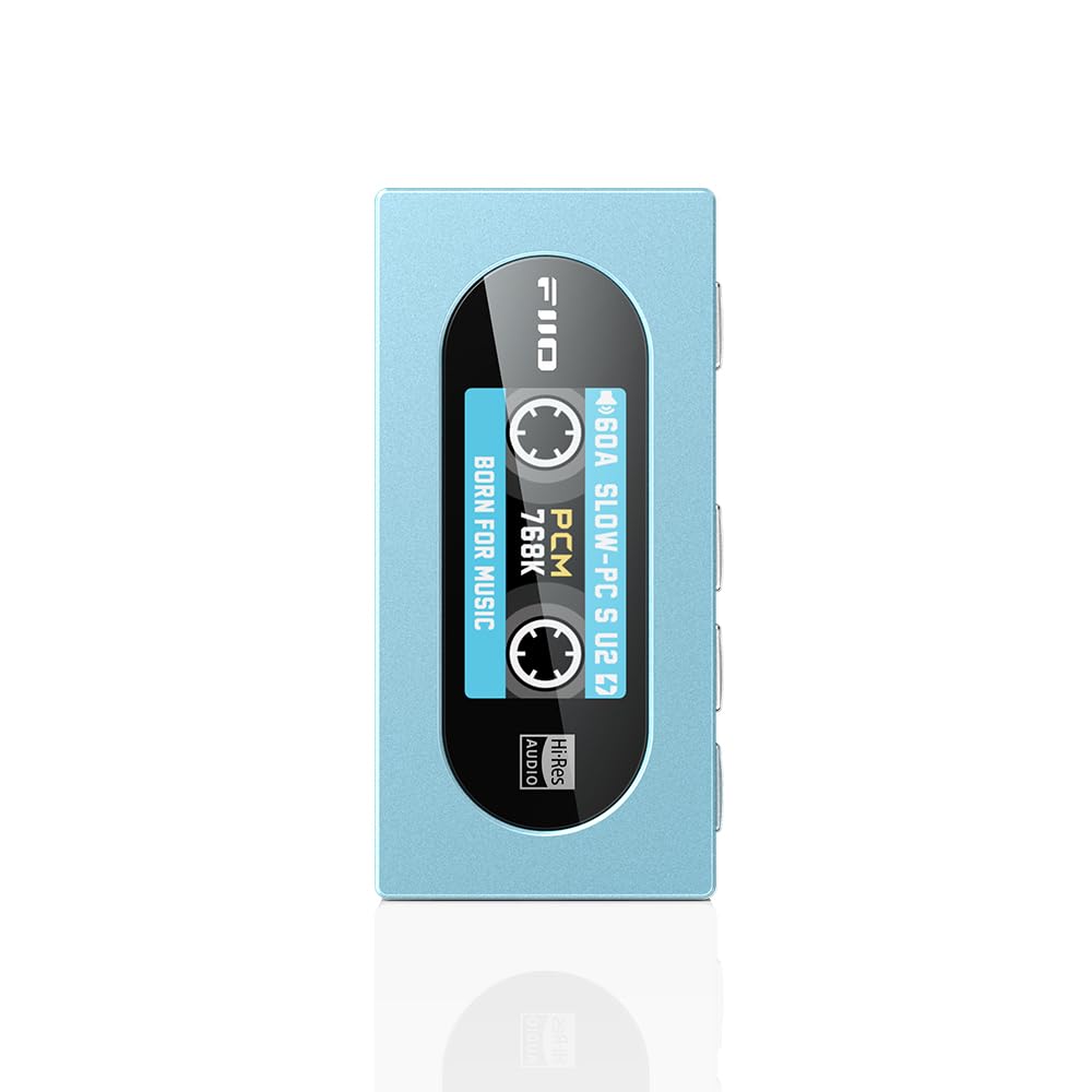 FiiO KA15 blue front panel for compact on-the-go listening