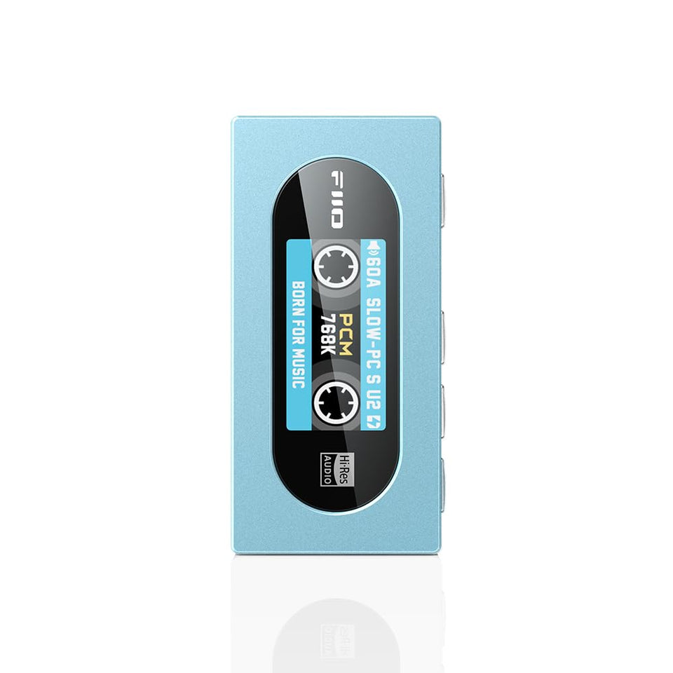FiiO KA15 blue front panel for compact on-the-go listening