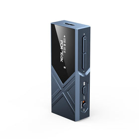 FiiO KA17 front view with dual ES9069Q DACs for clean, detailed sound.