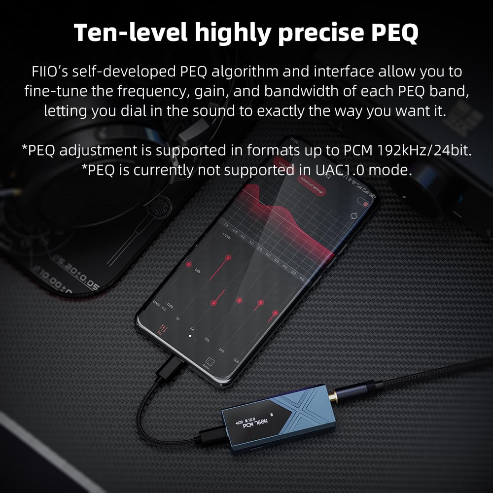 Fiio Control app PEQ allows tonal customization on KA17.