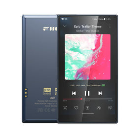 FiiO M21 front view in blue-black finish for high‑res listening