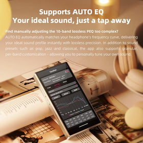 FiiO M33 AUTO EQ automatically matches headphone curves for precise tuning.