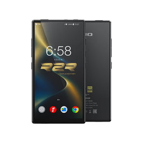 FiiO M33 front view showing a 5.5-inch display for immersive mobile listening.