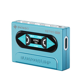 FiiO Snowsky Retro Nano blue front view for portable listening on the go