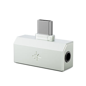 FiiO Tiny A silver portable DAC body for on-the-go listening with premium build.