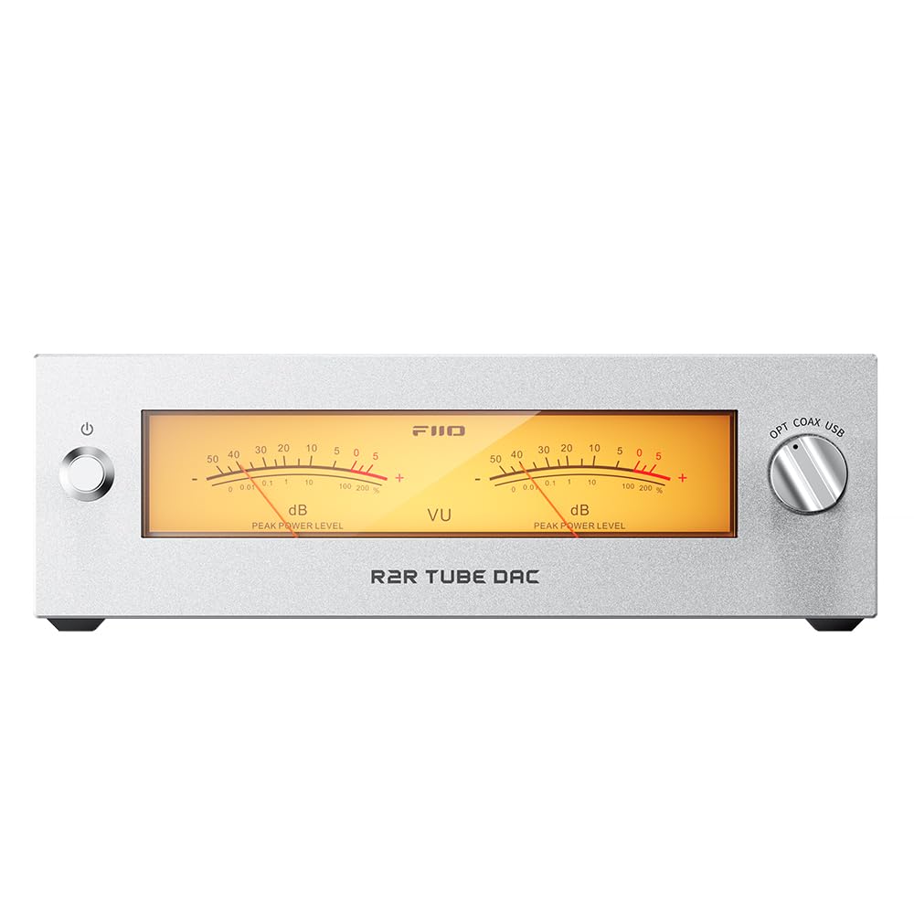FIIO Warmer R2R DAC/Amp front view for a clean desktop setup.