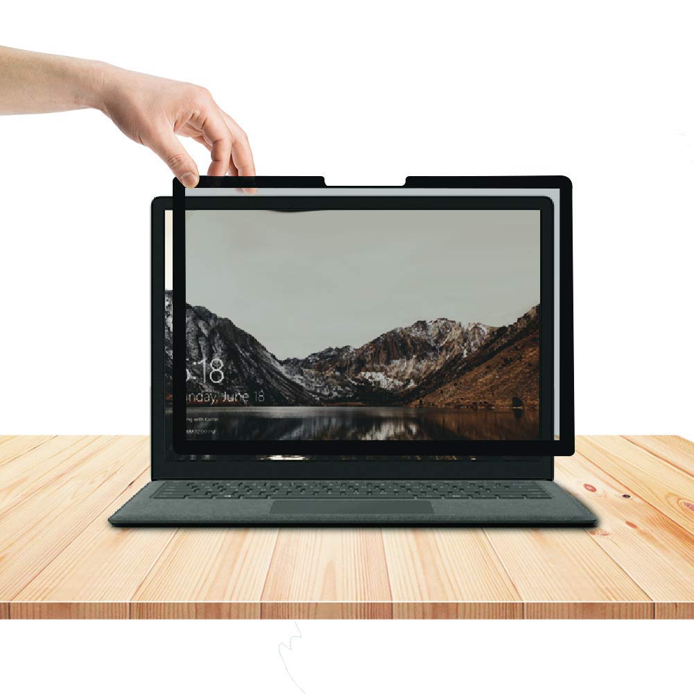 FILMEXT front view showing fit on Surface Laptop 15 and clean protection