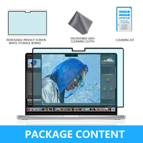 FILMEXT in-box kit includes microfiber cloth and easy setup guide