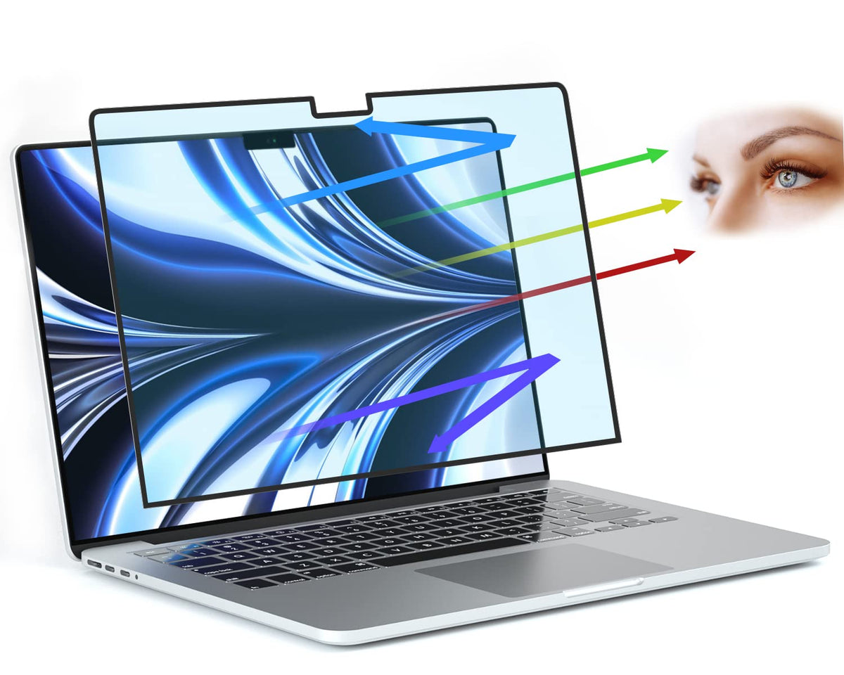 FILMEXT blue light filter for MacBook Air 13.6-inch reduces eye strain during long sessions