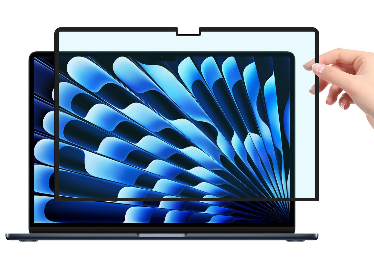FILMEXT MacBook Air 15 anti-glare screen protector for clearer daytime viewing.
