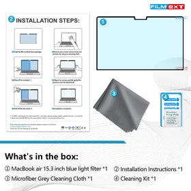 FILMEXT MacBook Air 15 compatible with A3241 A3114 A2941 models.